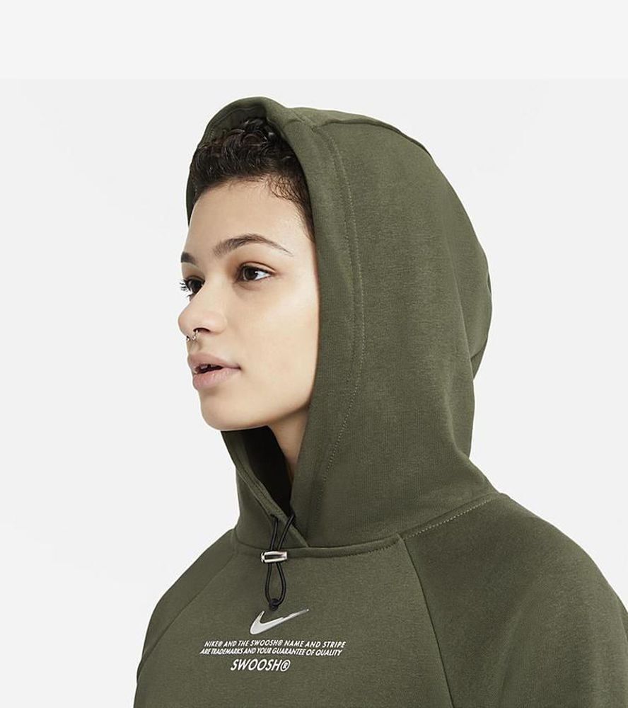 Nike Sportswear Swoosh French Terry Hoodie Kadın Sweatshirt-CZ8896-325