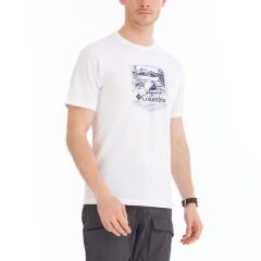 Columbia Csc M Lakeside Badge Ss Tee Erkek Kısa Kollu Tişört CS0232-100