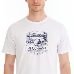 Columbia Csc M Lakeside Badge Ss Tee Erkek Kısa Kollu Tişört CS0232-100