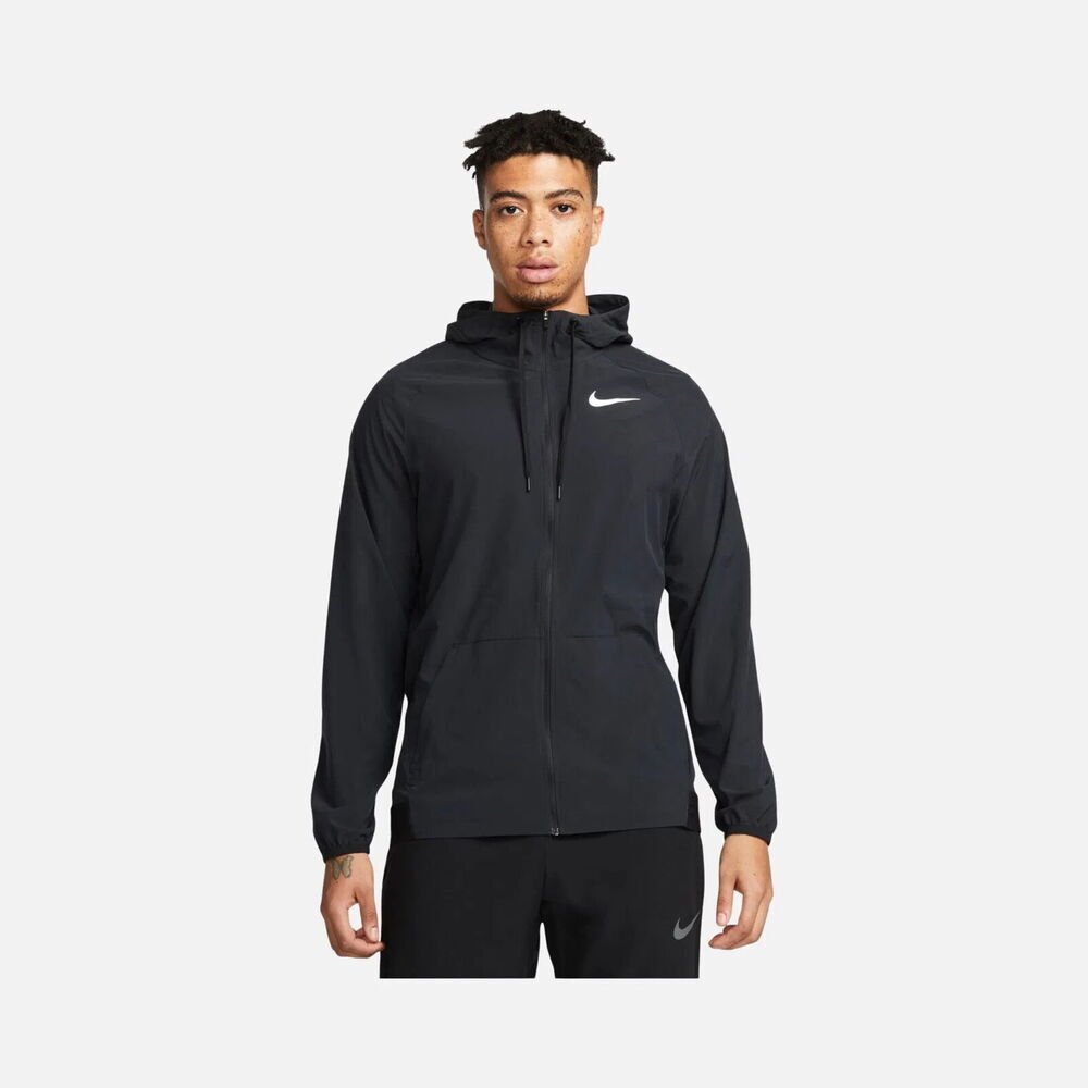Nike Pro Dri-Fit Flex Vent Max Training Full-Zip Hoodie Erkek Ceket-Yağmurluk DM4946-011 (BİR BEDEN KÜÇÜK ALMANIZI  ÖNERİRİZ)