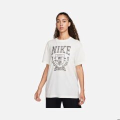 Nike Sportswear Fleece Boyfriend Short-Sleeve Kadın Tişört FZ0231-133