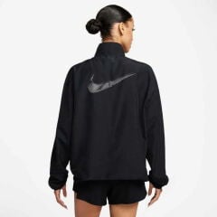 Nike Dri Fit Swoosh Hbr Jacket Siyah Kadın koşu Ceket -Rüzgarlık FB4694-010