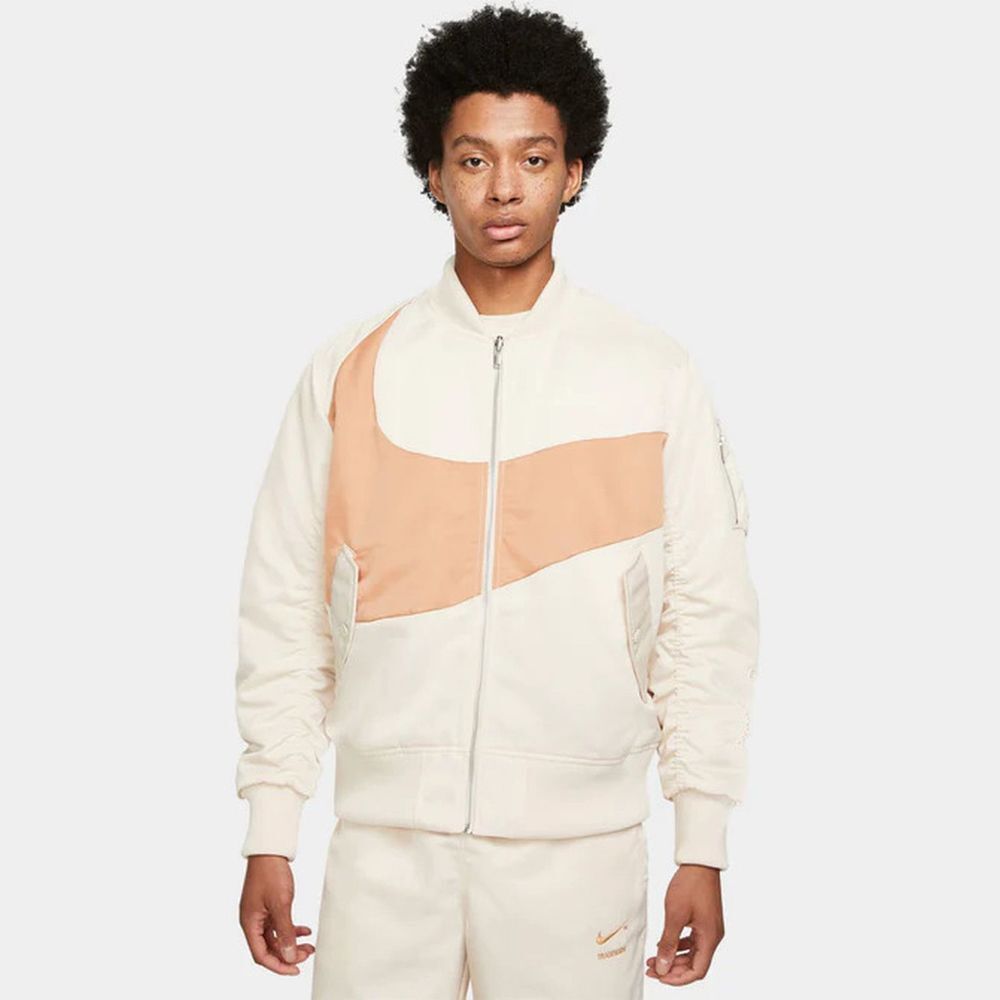 NIKE MEN'S SPORTSWEAR SWOOSH THERMA-FIT SYNTHETIC-FILL BOMBER-DD6055-219