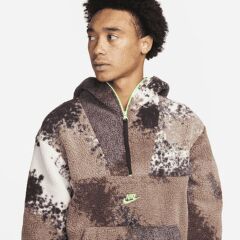 NWT Nike Men's NSW Sherpa Sport Essentials+ 1/2 Zip Hoodie Fleece DD5009-004