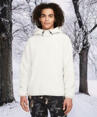 Nike Sport Essential Sherpa Fleece Sweatshirt Hoodie-DV8154-072