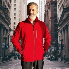 Runnos Erkek Kırmızı Su Geçirmez Softshell Mont RNNS-01(DAR KALIP BİR BEDEN BÜYÜK ALMANIZI ÖNERİYORUZ)