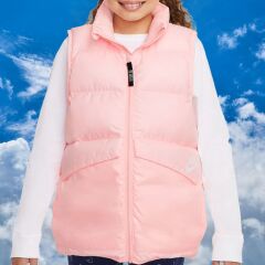 Nike Sportswear Sentetik Dolgulu kız çocuk Yelek -DR1888-658 (BİR BEDEN KÜÇÜK ALMANIZ ÖNERİRİZ)