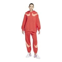 Nike Sportswear Swoosh Graphic Oversized Fleece Hoodie Sweatshirt-DD5580-605