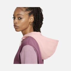 Nike Sportswear Color Block Pullover Hoodie Kadın Sweatshirt-DJ6154-510