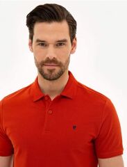 Bordo Slim Fit Basic Polo Yaka T-Shirt
