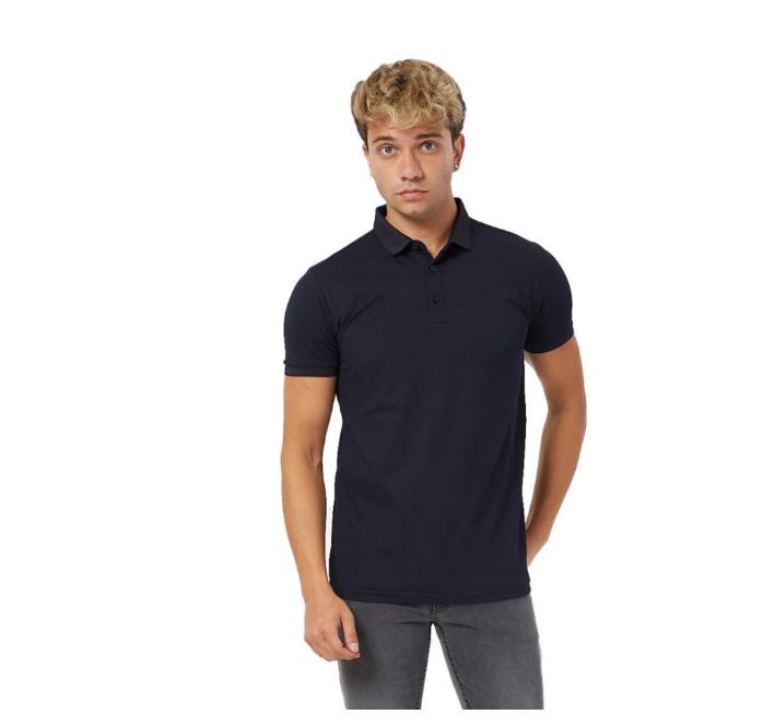 Pierre Cardin Siyah Slim Fit Polo Yaka T-Shirt