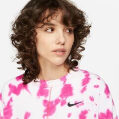 Nike Sportswear Fleece Tie Dye Crew (OVERSİZE) Kadın Sweatshirt-DM6357-621