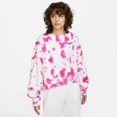 Nike Sportswear Fleece Tie Dye Crew (OVERSİZE) Kadın Sweatshirt-DM6357-621
