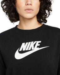 Nike Sportswear Club Fleece Logolu Sıfır Yaka Kadın Sweatshirt- DR6167-010