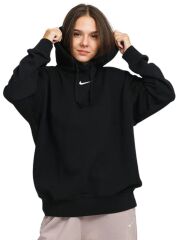 Nike Sportswear Essential (Oversized )Kapüşonlu Kadın Siyah Sweatshirt Dj7668-010  (BİRBEDEN KÜÇÜK ALMANIZI ÖNERİRİZ.)