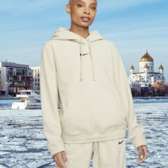 Nike Sportswear Oversized Pullover Hoodie - Rattan-FB8972-206