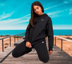 Nike Sportswear Fleece Hoodie (Oversize) Kadın Sweatshirt-CZ2590-010