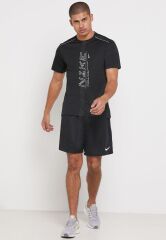 Nike Mens Breathe Mıler Runnıng Top Erkek Tişört DB4003-010