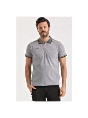 Uhlsport Polo Yaka Pamuk Sılınce Gri T-Shirt 3201131