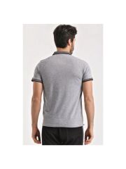 Uhlsport Polo Yaka Pamuk Sılınce Gri T-Shirt 3201131