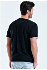 uhlsport Erkek Siyah Kısa Kollu T-shirt 3201129