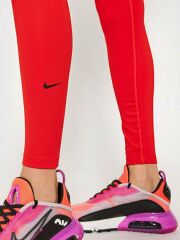 Nike Dri-Fit One Mid-Rise Training Kadın Tayt - Kırmızı-DD0252-673