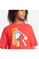 Nike Jordan Vintage Men's Washed Graphic T-shirt Red Dj6597-657