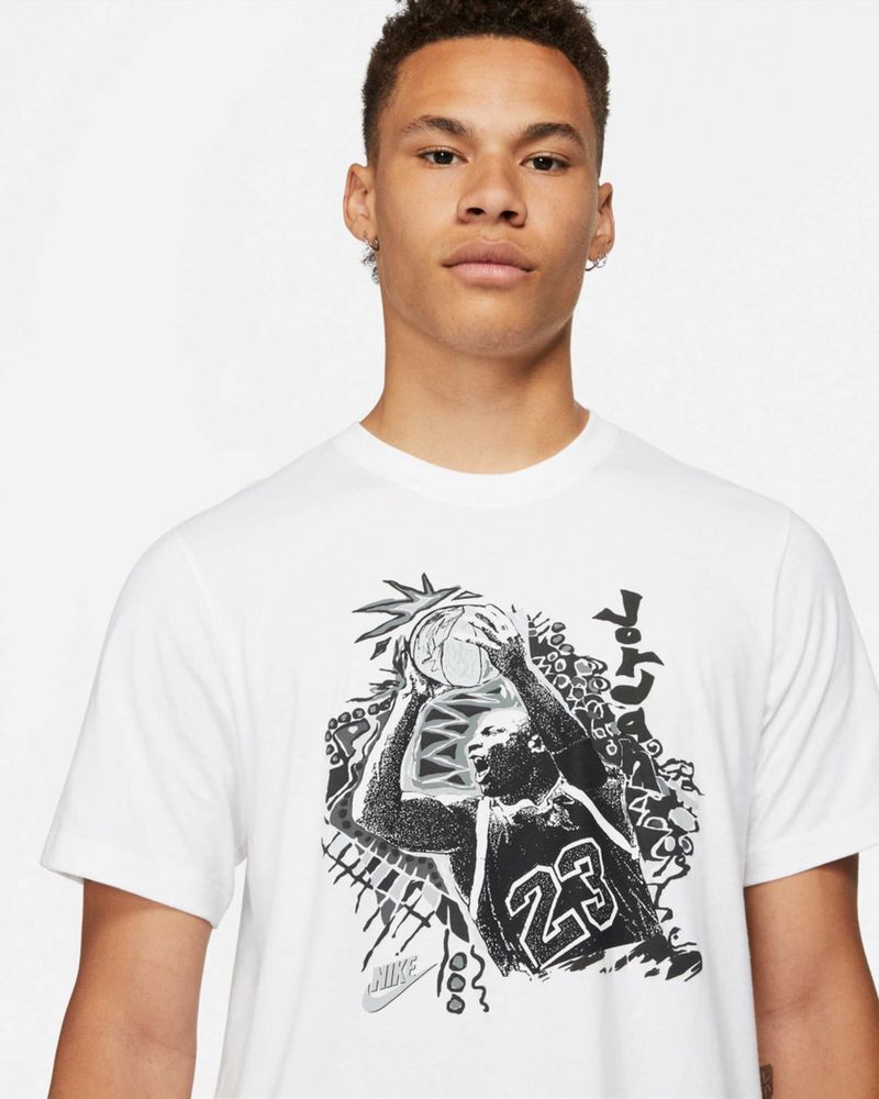 Nike Jordan Vintage Graphic Short-Sleeve Erkek Tişört - Beyaz-DM3221-100