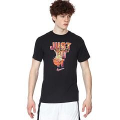 Nike Dri-FIT ''Just Do It'' Erkek Siyah Basketbol Tişört DJ1556-010