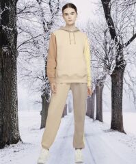 Nike Sportswear Essential Color Block Kadın Eşofman Altı-DJ6151-219 (BİR BEDEN KÜÇÜK ALMANIZI ÖNERİYORUZ.)
