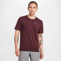 Nike Dri-FIT Rise 365 SS Erkek Bordo  Spor Tişört CZ9184-662