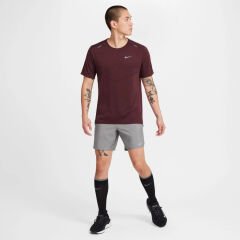 Nike Dri-FIT Rise 365 SS Erkek Bordo  Spor Tişört CZ9184-662