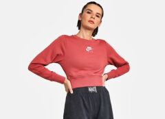 Nike Women's Air Fleece Crew Sweatshirt-DQ2895-691