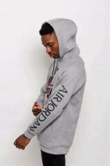 NIKE AIR JORDAN Men's Jumpman Gri Spor Sweatshirt DH9504-091-091
