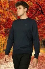 Nike Men's Swoosh Logo Sweatshirt 839667-010