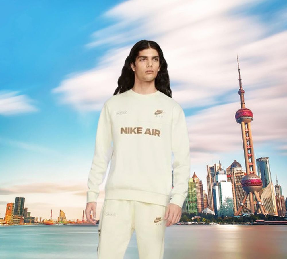 Nike Sportswear Air Brushed-Back Fleece Erkek Sweatshirt DM5207-113