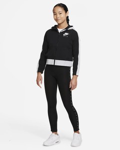 Nike Kız Çocuk Full-Zip Hoodie Sweatshirt DB5588-010
