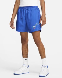 Nike Sportswear Dokuma Erkek Mavi Deniz Şortu DQ3945-480