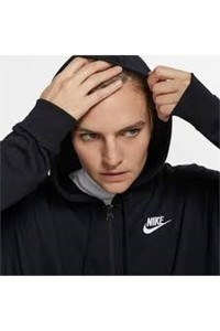  Nike Kadın Sweatshirt - W Nsw Hoodie Fz Jrsy New - CV8618-010