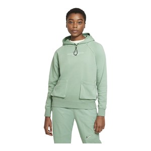 Nike Sportswear Swoosh French Terry Hoodie Kadın Sweatshirt - Yeşil CZ8896-006