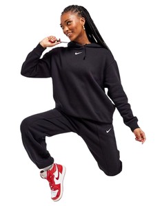  Nike Sportswear Essential (Oversized )Kapüşonlu Kadın Siyah Sweatshirt Dj7668-010  (BİRBEDEN KÜÇÜK ALMANIZI ÖNERİRİZ.)