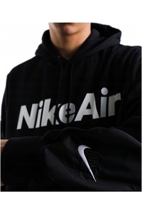 Nike Aır Hoodıe Kapüşonlu Siyah Erkek Spor Sweatshırt DJ0453-010-010