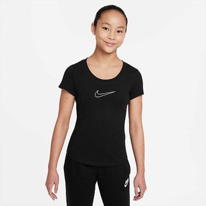 Nike Sportswear Girls' Scoop Siyah Spor  T Shirt  DM3491-010