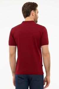  Bordo Slim Fit Basic Polo Yaka T-Shirt