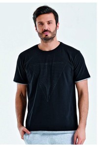 uhlsport Erkek Siyah Kısa Kollu T-shirt 3201129